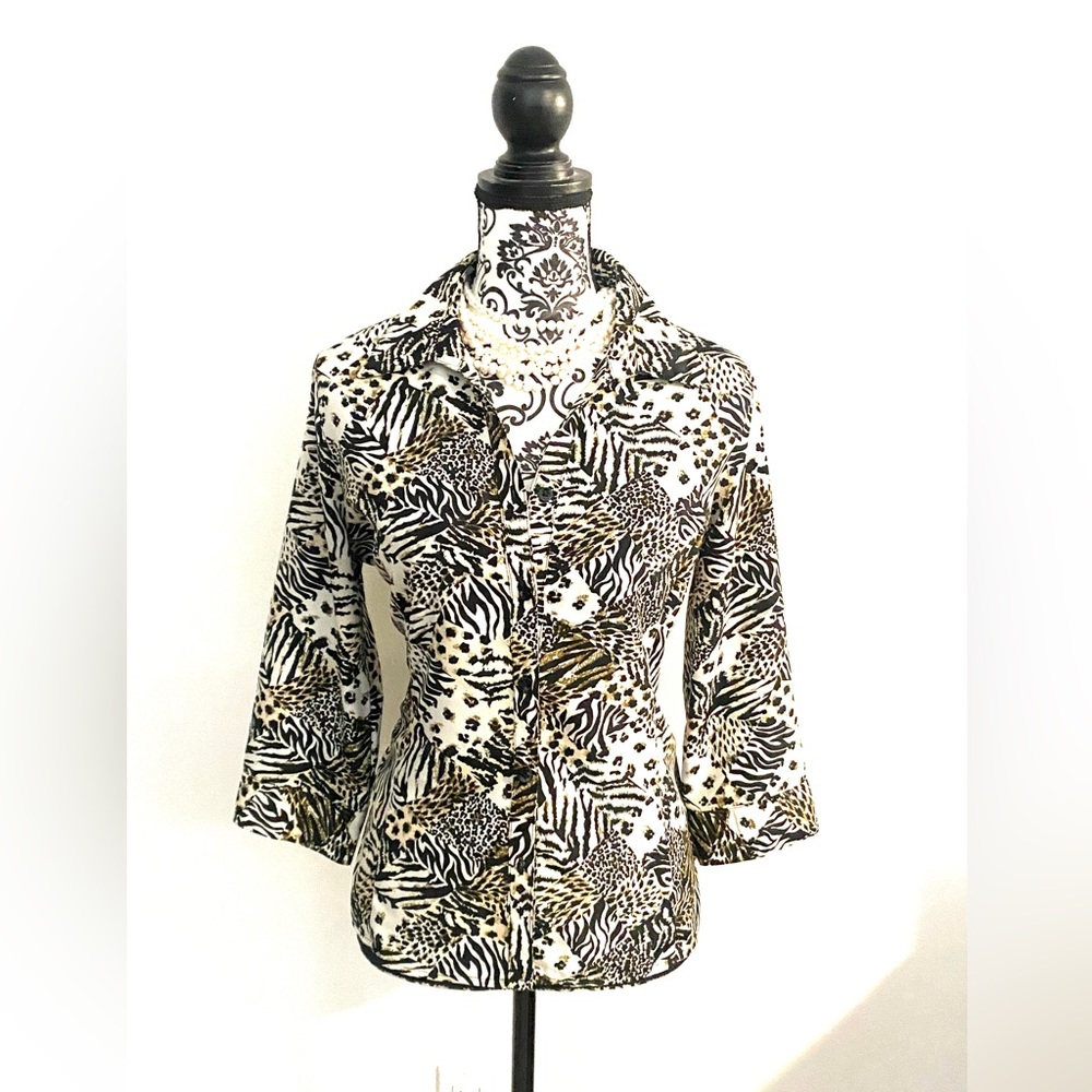 Woman’s Animal Print Blouse